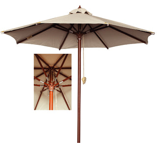 Umbrella Deluxe Houten  Ø 2.5M